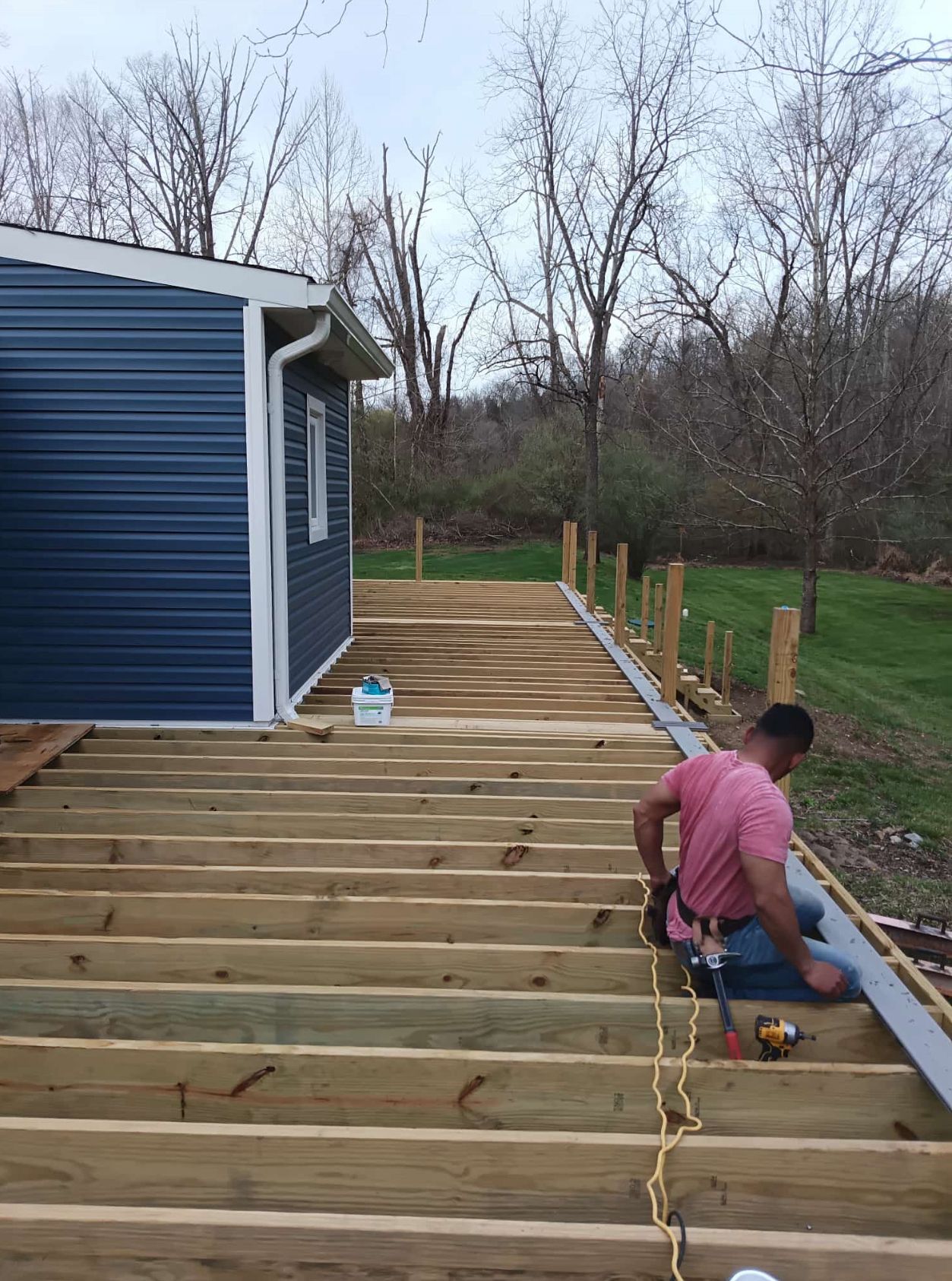 Custom deck project in New Jersey